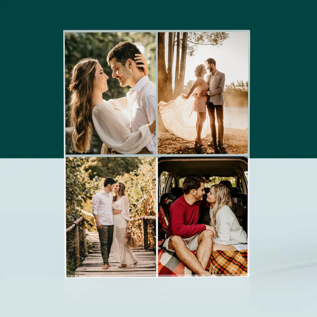 Fotokoláž: 4 Fotky - Akrylový Blok