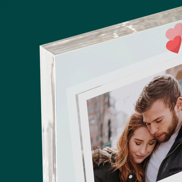 Fotka A Textem: Miluji Tě Fotka - Akrylový Blok