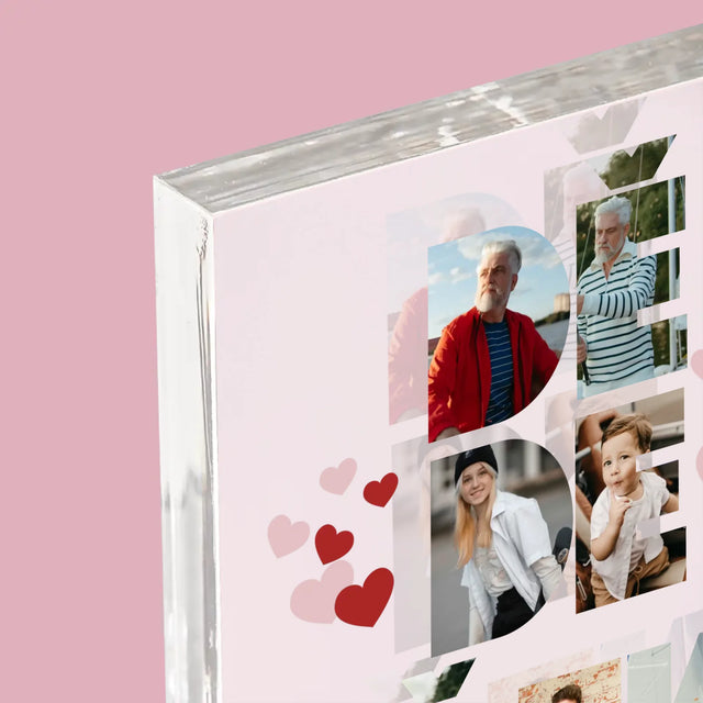 Slovo Z Fotek: Dědeček Z Tvých Fotek - Akrylový Blok