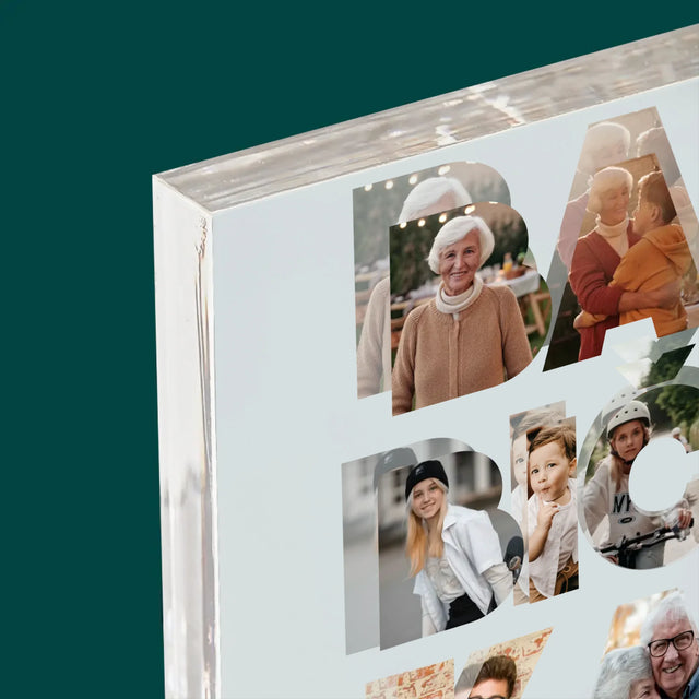 Slovo Z Fotek: Babička Z Vašich Fotek - Akrylový Blok