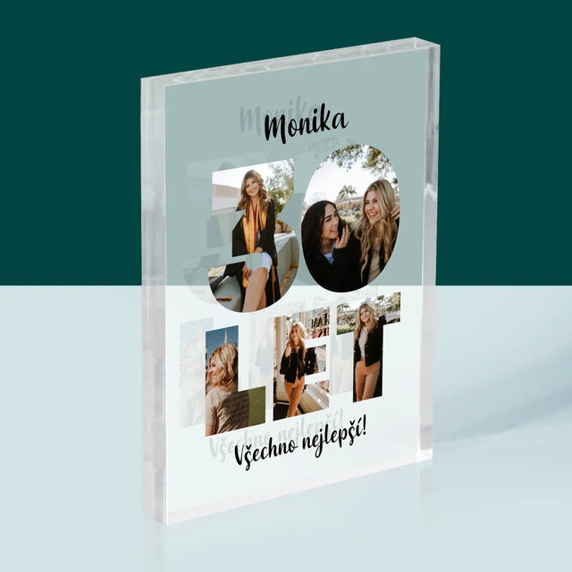 Slovo Z Fotek: 30 Let Z Tvých Fotek - Akrylový Blok