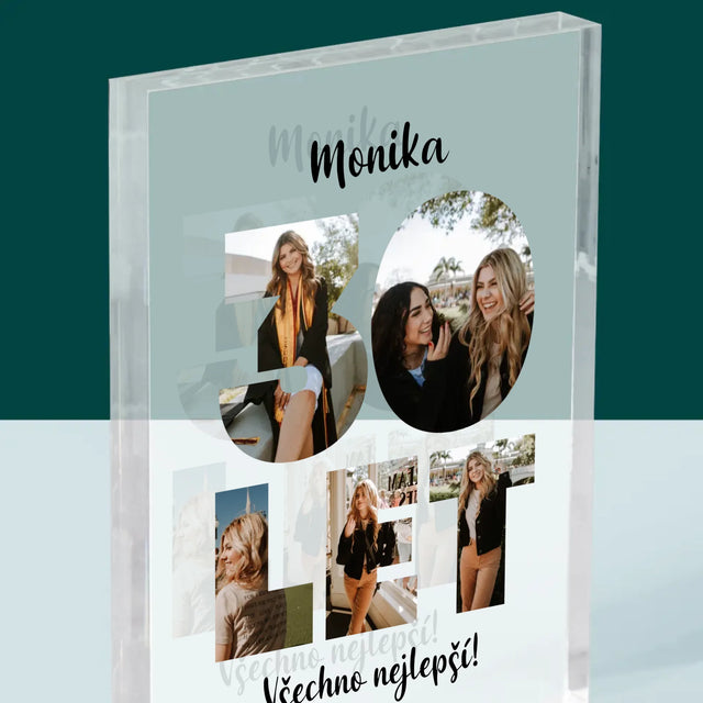 Slovo Z Fotek: 30 Let Z Tvých Fotek - Akrylový Blok