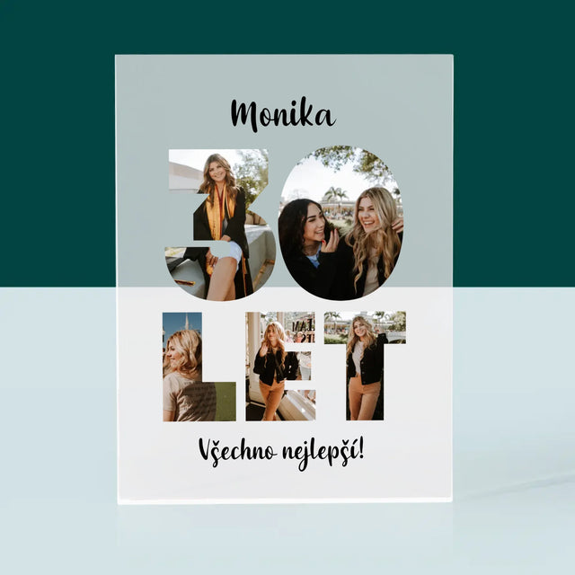 Slovo Z Fotek: 30 Let Z Tvých Fotek - Akrylový Blok