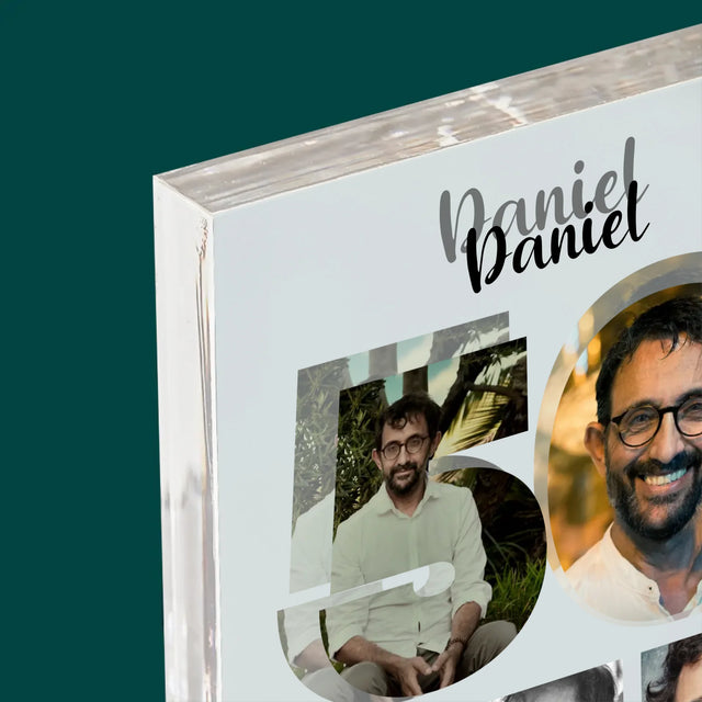 Slovo Z Fotek: 50 Let Z Tvých Fotek - Akrylový Blok