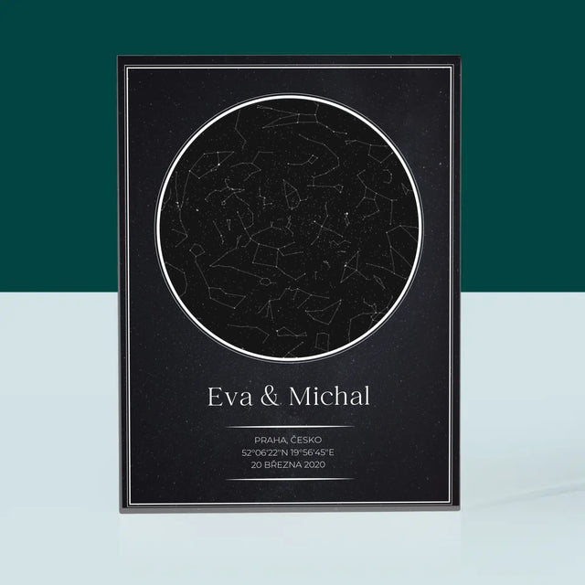 Hvězdná Mapa: Hvězdná Mapa: Pro Zamilované - Akrylový Blok