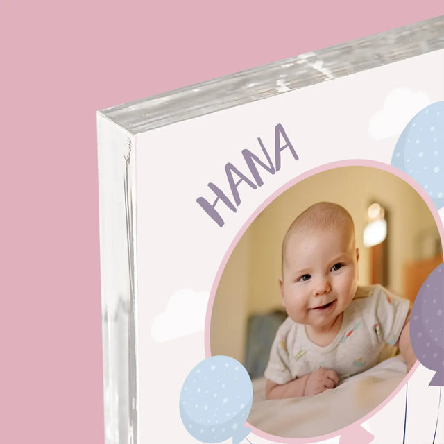 Údaje O Narození Ditěte: Údaje O Narození Slůně - Akrylový Blok