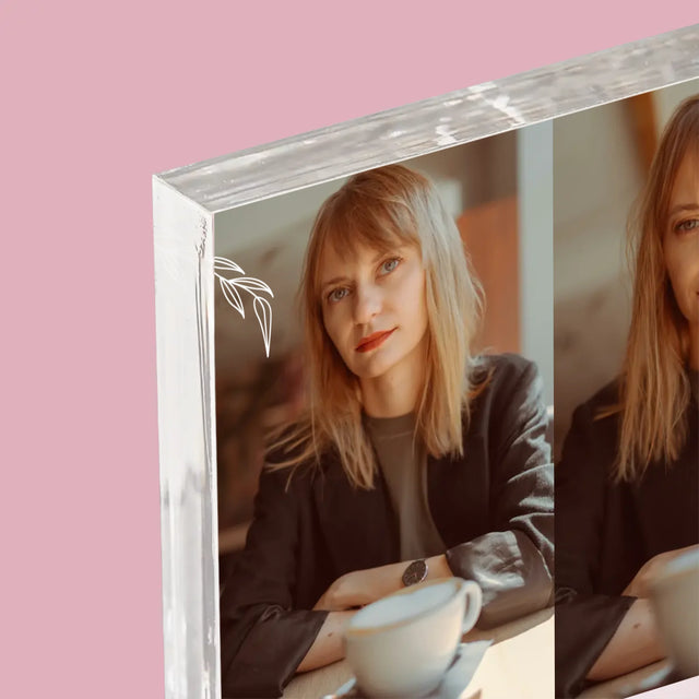 Fotokoláž: Uplynulo 40 Let - Akrylový Blok