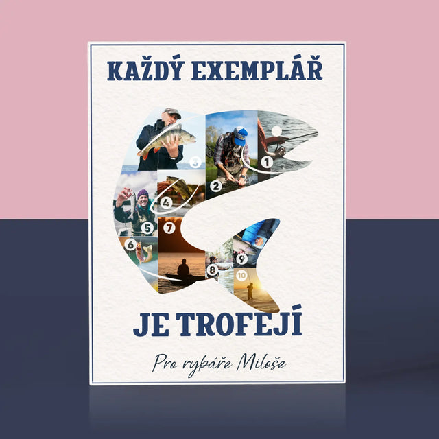 Tvar Z Fotek: Rybářský Exemplář - Akrylový Blok