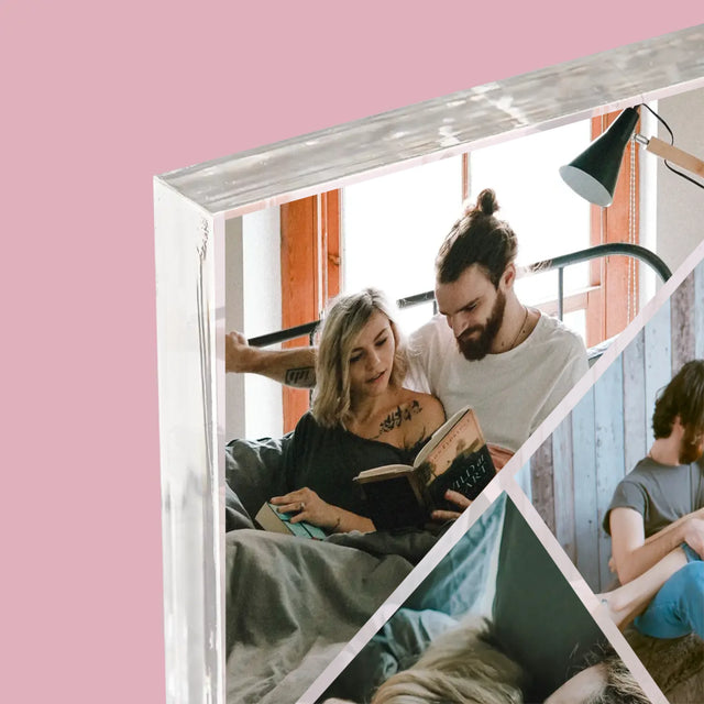 Fotokoláž: Děkuji, Že Jsi - Akrylový Blok