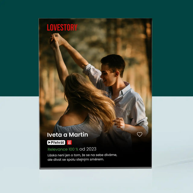 Fotka A Textem: Plakát Netflix - Akrylový Blok