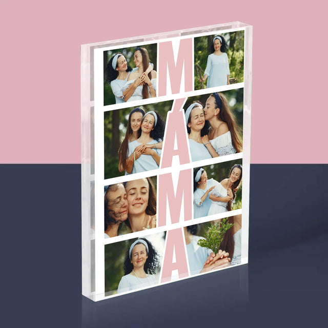 Fotokoláž: Máma Fotokoláž - Akrylový Blok