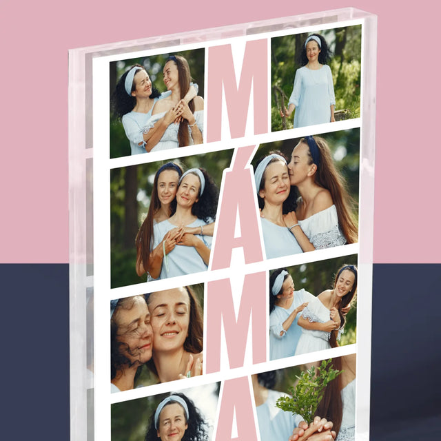 Fotokoláž: Máma Fotokoláž - Akrylový Blok