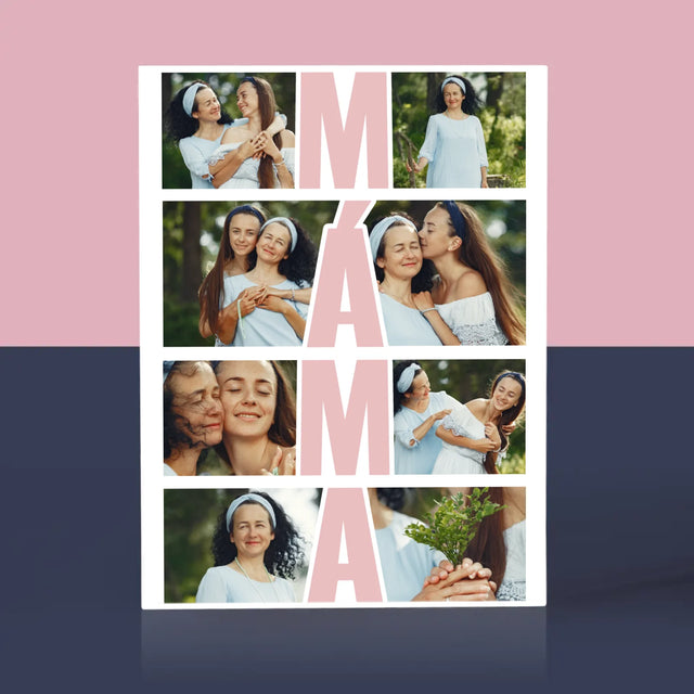 Fotokoláž: Máma Fotokoláž - Akrylový Blok