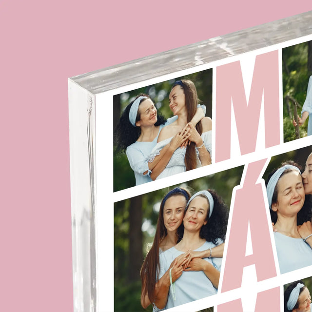 Fotokoláž: Máma Fotokoláž - Akrylový Blok