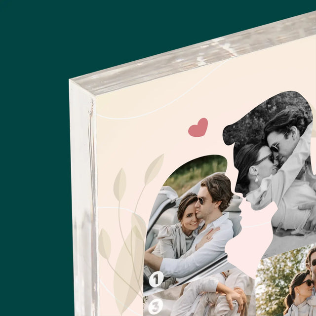 Tvar Z Fotek: Zamilovaný Pár - Akrylový Blok