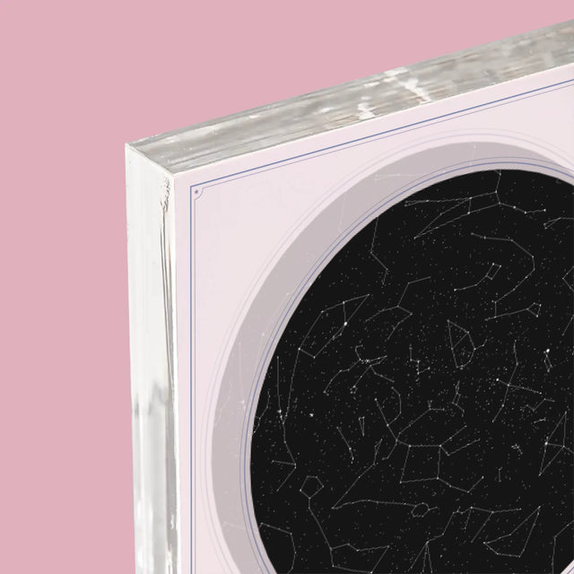 Hvězdná Mapa: Hvězdná Mapa: Pod Hvězdami - Akrylový Blok