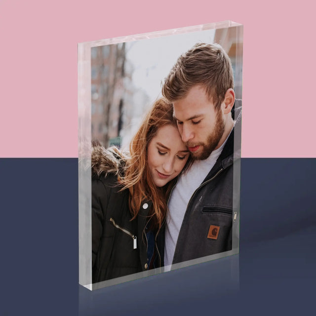 Fotka A Textem: Tvoje Fotka - Akrylový Blok