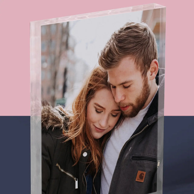 Fotka A Textem: Tvoje Fotka - Akrylový Blok