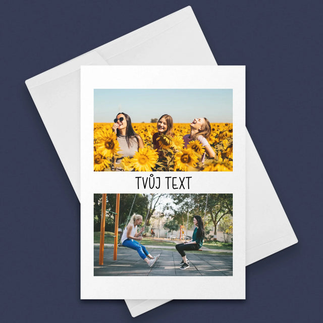 Fotokoláž: 2 Fotky A Nápis - Přání