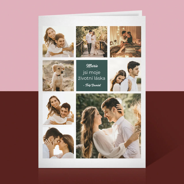 Fotokoláž: Koláž Milostná - Přání