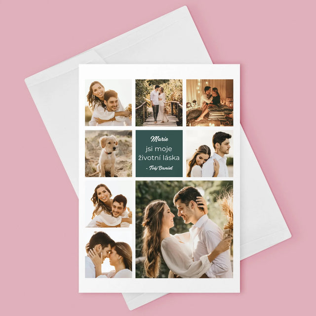 Fotokoláž: Koláž Milostná - Přání