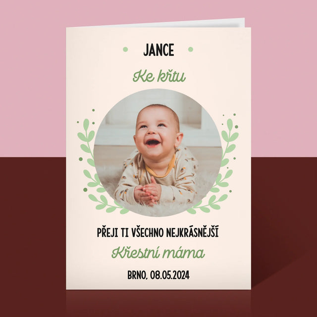 Fotka A Textem: Ke Křtu - Přání