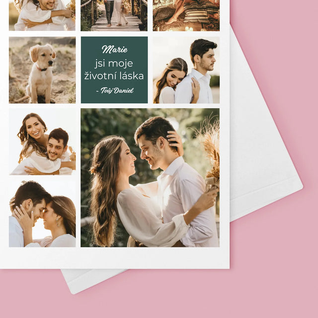 Fotokoláž: Koláž Milostná - Přání