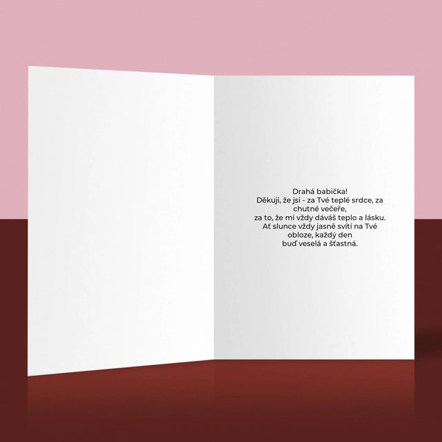 Fotokoláž: Babička - Přání