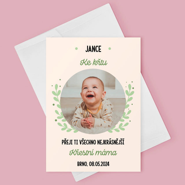 Fotka A Textem: Ke Křtu - Přání