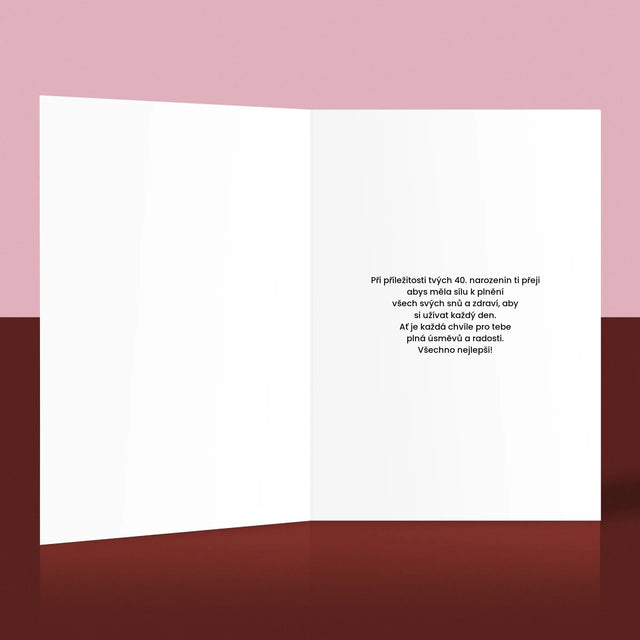 Slovo Z Fotek: 40 Let Z Tvých Fotek - Přání