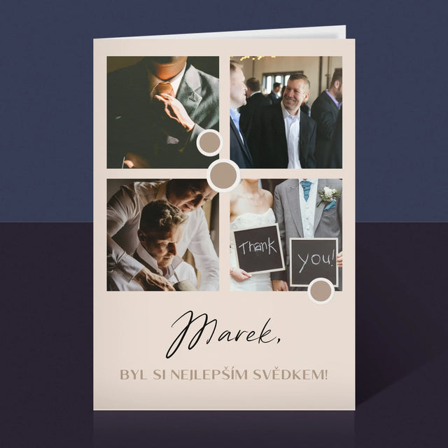 Fotokoláž: Děkovná Koláž Pro Svědka - Přání