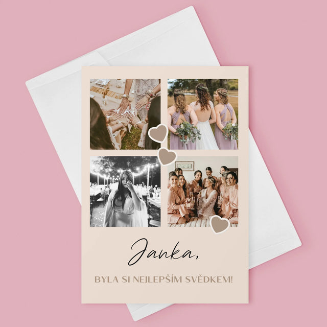 Fotokoláž: Děkovná Koláž Pro Svědka - Přání