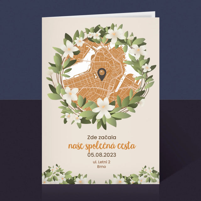 Mapa Města: Začátek Společné Cesty - Mapa Města - Přání
