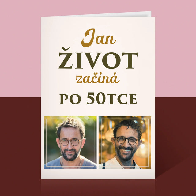 Fotokoláž: Život Začíná Po 50Tce - Přání