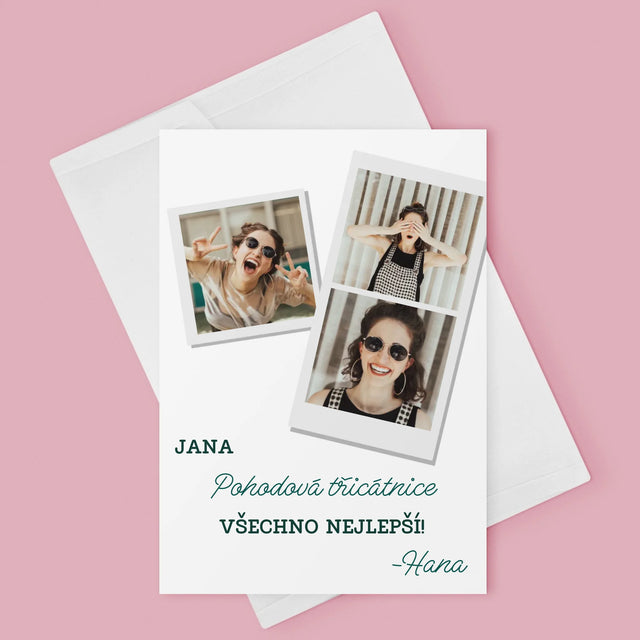 Fotokoláž: Pohodová Třicátnice - Přání