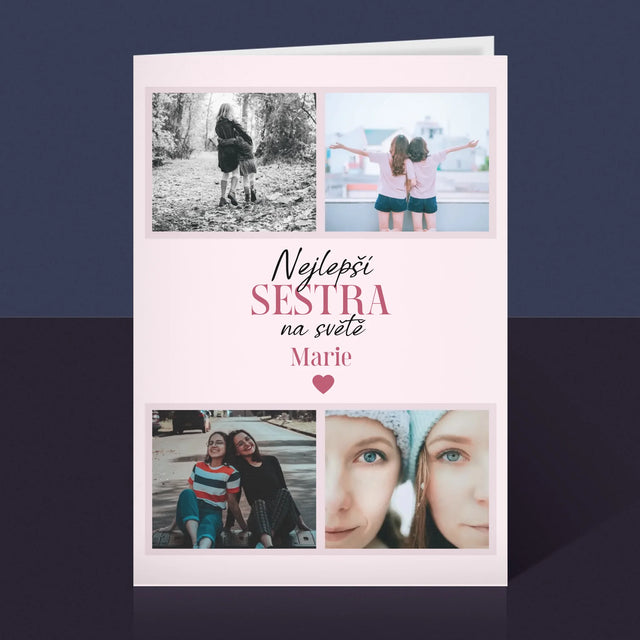 Fotokoláž: Nejlepší Sestra - Přání