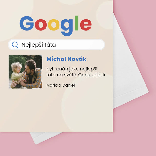 Fotka A Textem: Nejlepší Táta Google Výsledek - Přání