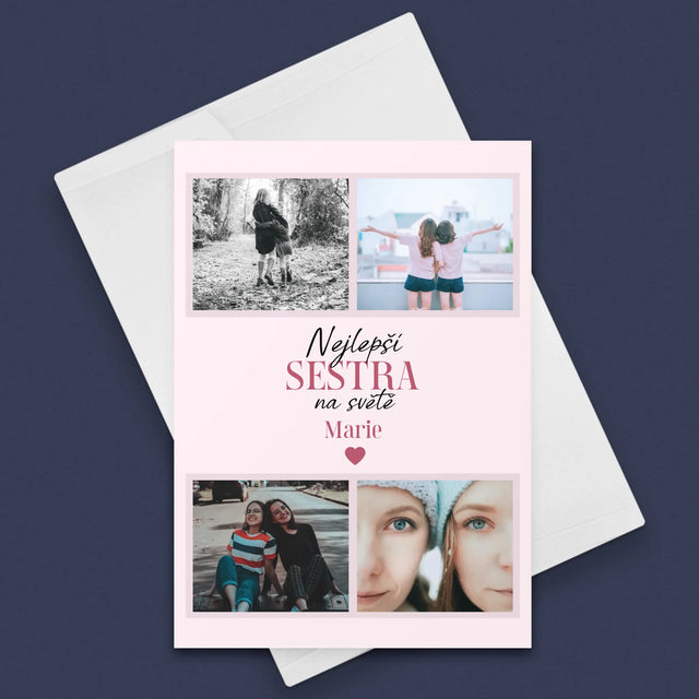 Fotokoláž: Nejlepší Sestra - Přání