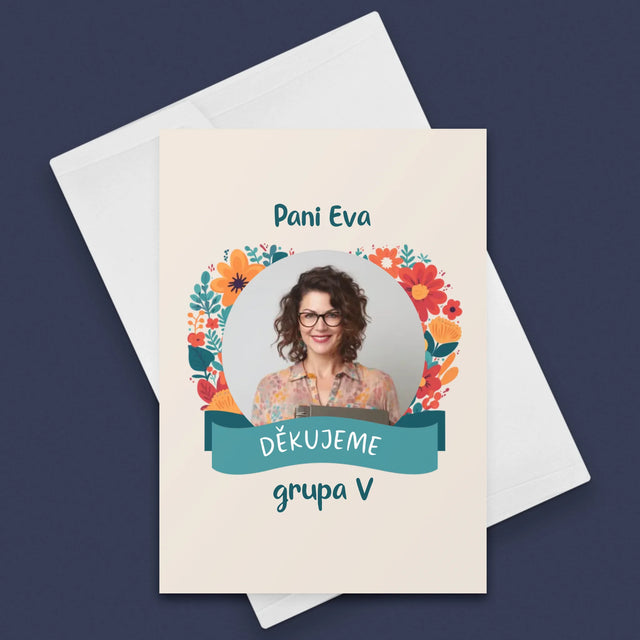 Fotka A Textem: Poděkování Paní Učitelce - Přání