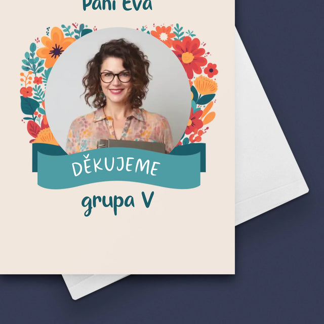 Fotka A Textem: Poděkování Paní Učitelce - Přání