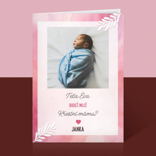 Fotokoláž: Žádost Být Kmotrou - Přání