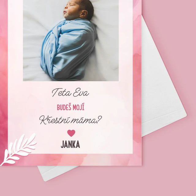 Fotokoláž: Žádost Být Kmotrou - Přání