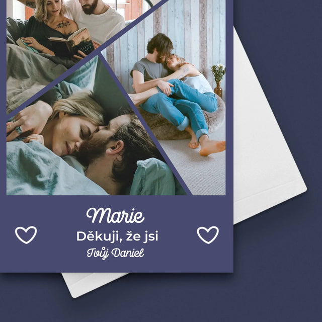 Fotokoláž: Děkuji, Že Jsi - Přání