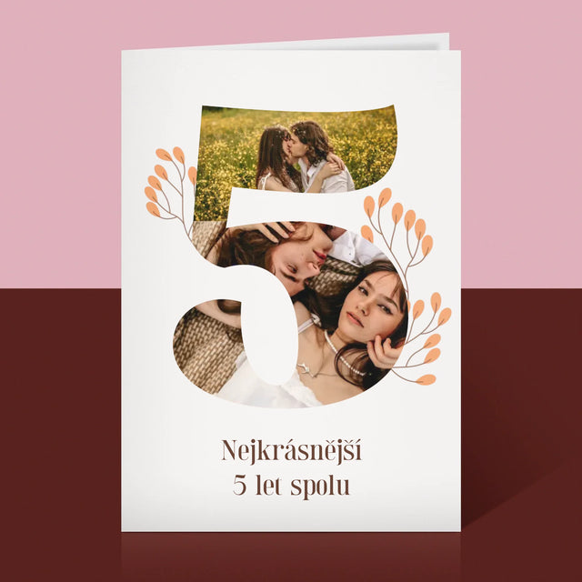 Fotokoláž: 5. Výročí - Přání