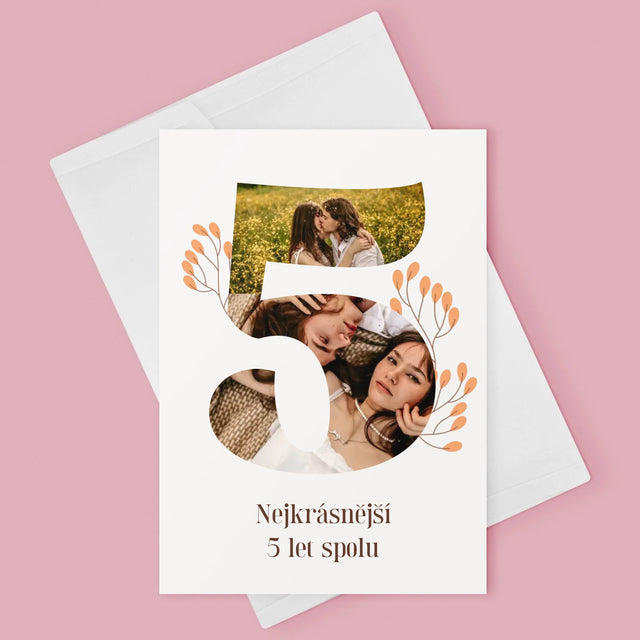 Fotokoláž: 5. Výročí - Přání