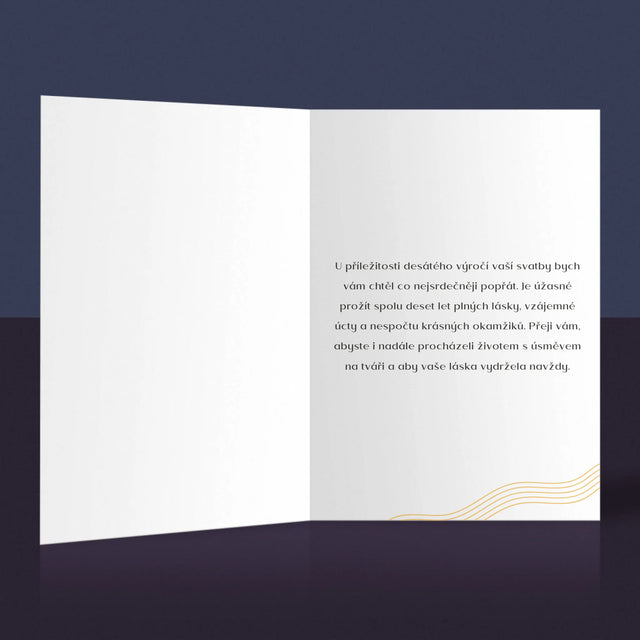 Fotka A Textem: 10. Výročí - Přání