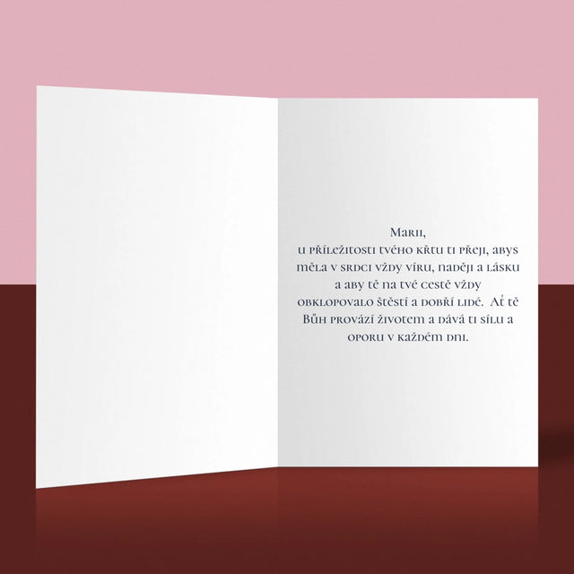 Fotka A Textem: Suvenýr Ze Křtin - Přání