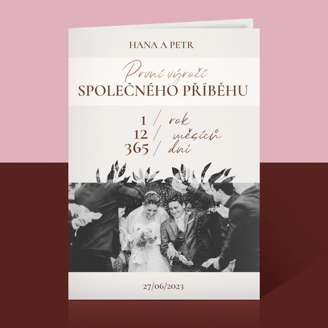 Fotka A Textem: První Výročí - Přání