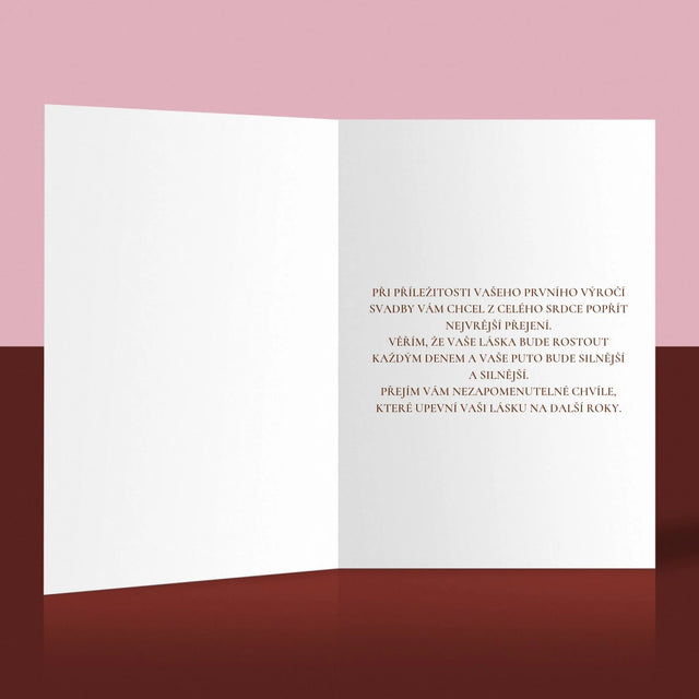 Fotka A Textem: První Výročí - Přání