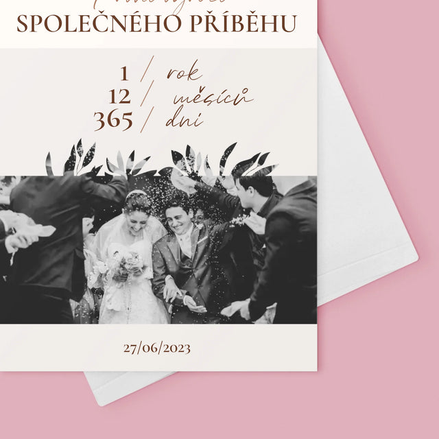 Fotka A Textem: První Výročí - Přání